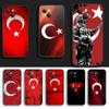 Turkey Turkish Flag Phone Case Cover Coque For Iphone Xiaomi Mi Samsung Galaxy Redmi Note A S 11 12 13 14 15 22 23 24 5G Pro Plus Max Fe Ultra