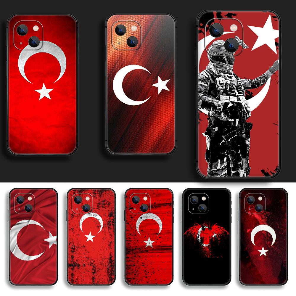 Чехол для телефона с турецким флагом Турции, чехол для Iphone Xiaomi Mi Samsung Galaxy Redmi Note AS 11 12 13 14 15 22 23 24 5G Pro Plus Max Fe Ultra