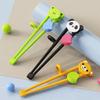 1/3PCS Cute Animal Learning Chopsticks Baby Training Food Grade Kids Tableware Cartoon Elementary Chopsticks Auxiliary Holder