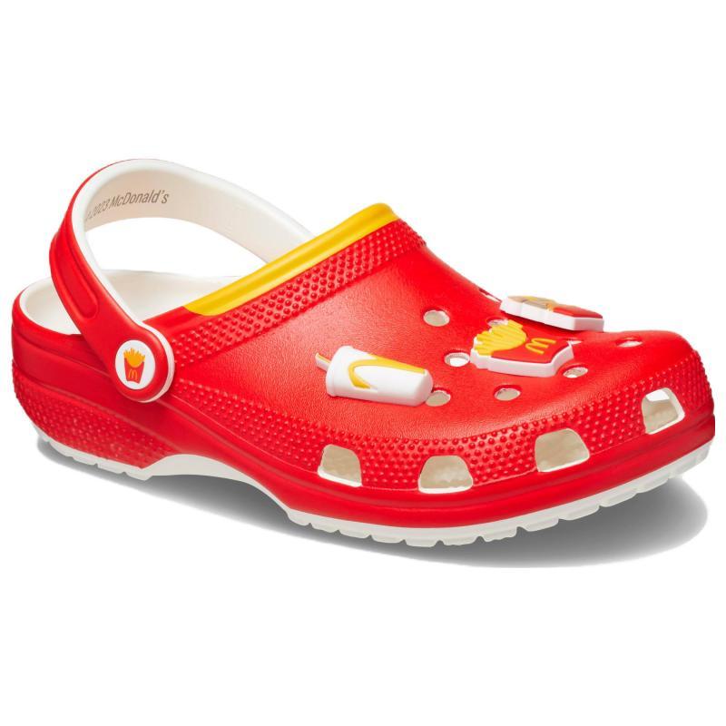 McDonald's x Crocs Classic Clog EVA Нескользящие и износостойкие туфли с отверстиями Унисекс Красный