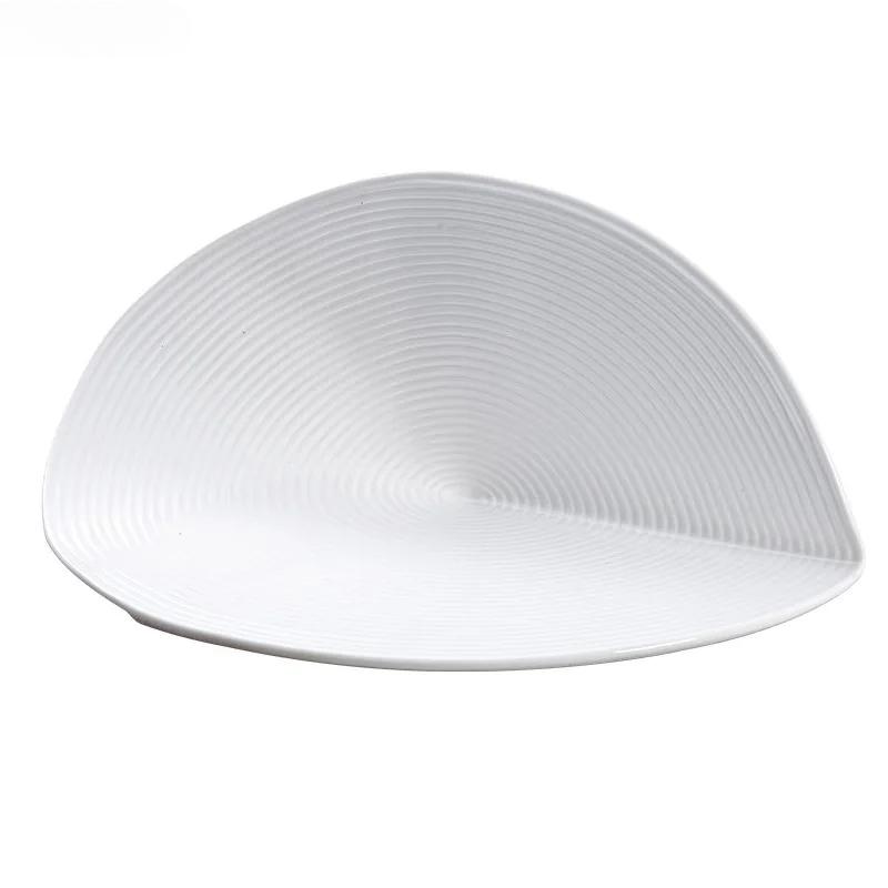 Креативная нестандартная керамическая обеденная тарелка, ресторанная десертная тарелка, тарелка для закусок, тарелка для пасты, блюдо для суши, креативная специальная столовая посуда