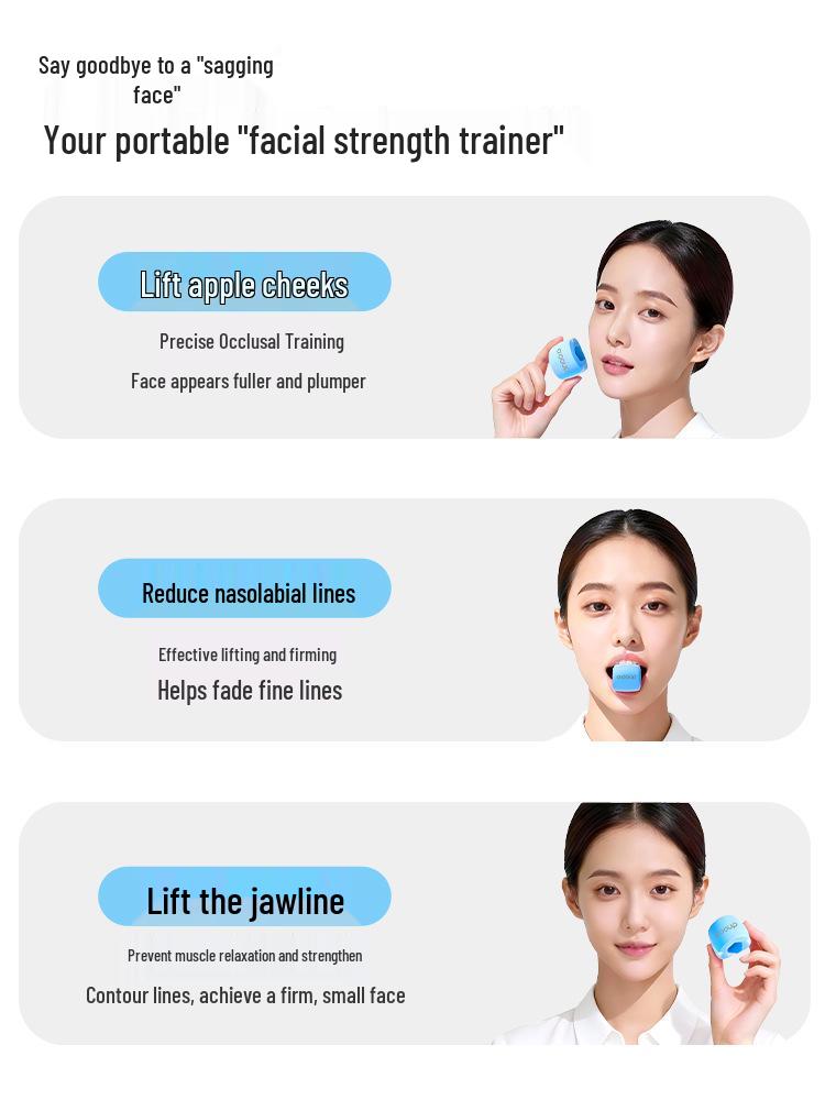 Silicone Jaw Exerciser & Face Shaping Muscle Trainer