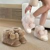 Warm Shoes, Comfortable and Cute, Fluffy Snow Boots, Casual New Style, Outerwear with Fleece Cotton Shoes for Women