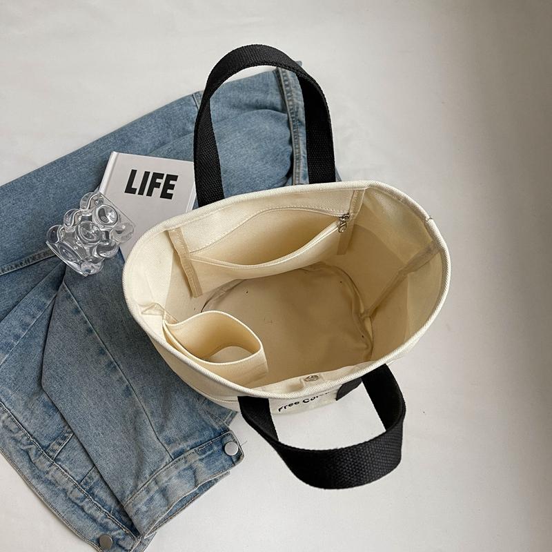 Холщовая сумка, портативная сумка через плечо большой емкости, женская большая сумка