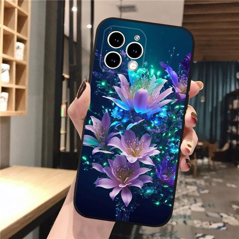 Чехол для телефона с цветочным принтом для iPhone Samsung Galaxy Redmi Xiaomi Oppo OnePlus Note SA 7 8 9 10 11 12 13 14 20 21 22 23 53 54 Pro Max Plus Ultra TPU Soft