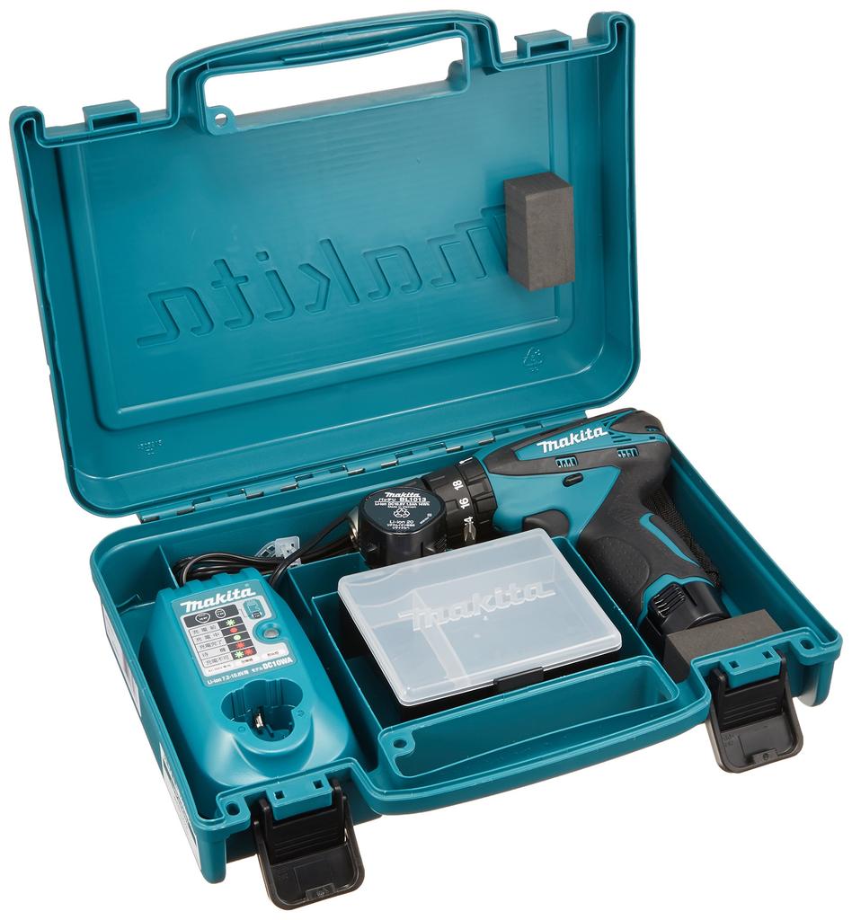 Makita HP330DWX Rechargeable Impact Driver with 2 Drills Drill, 10.8V 1.3Ah,