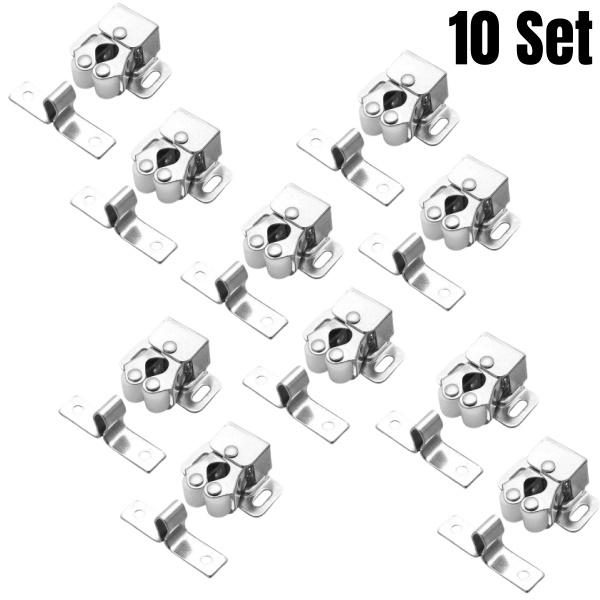 2-10 шт. Магнитные защелки для шкафа с нажимным механизмом, ограничитель двери, доводчик, стопор, демпфер, буфер для мебельной фурнитуры, аксессуары