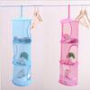 Net 3 Shelf Door Holder Storage Basket Hanging Bag Toy Storage Organizer Closet Hanger