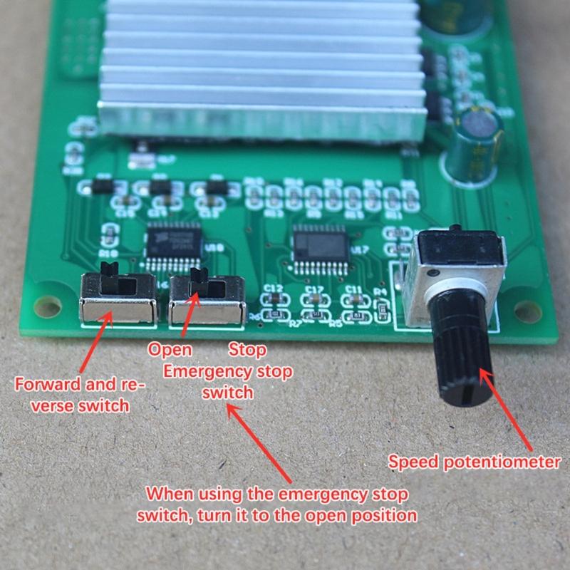 200W Brushless Motor Controller Direct current 6 24V With Locked Gyrator Security And Immediate Reverse For Hard Drive Motors