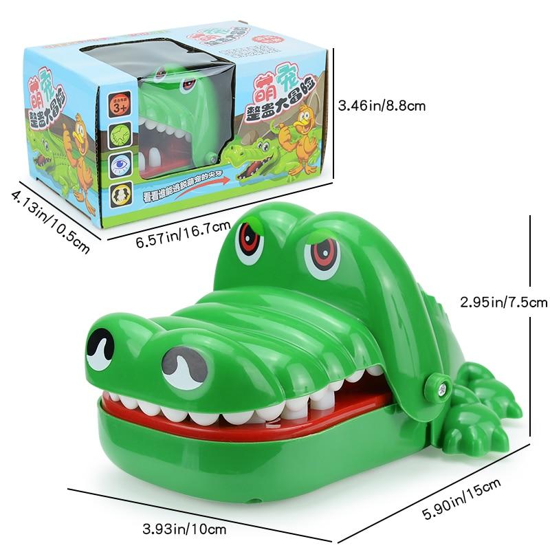Crocodile Teeth Toy Children's Crocodile Bites Fingers Dental Game Fun Party and Children's Lucky Game Trick Decompression Toy