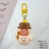 Starman Large Cute Cartoon Keychain Pendant - Creative Backpack Charm Cream Glue Accessory