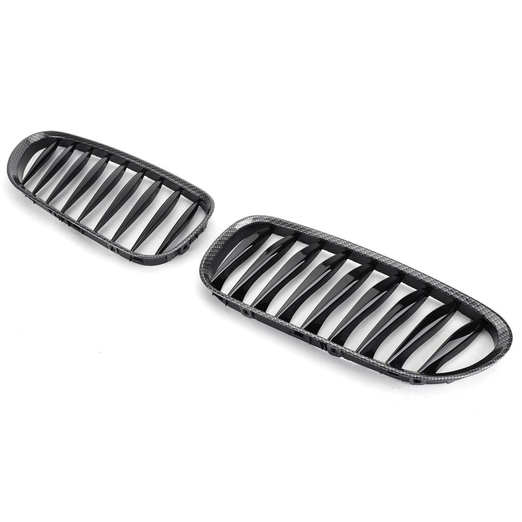 Front Fence Grill Grille ABS Carbon Fiber Fit BMW Z4 E85 E86 2003-2008