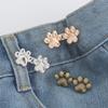 Cute Cat Claw Tighten Waist Buckle Metal Brooches Pins Clip Adjustable Snap Button Jeans Buttons Detachable Clothing Accessories
