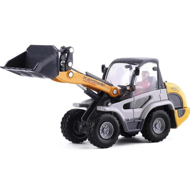 1/50 легкий бульдозер грузовик игрушечная модель литой инженерной машины миниатюрный четырехколесный коллекционный подарок для детей мальчиков малышей
