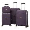Set of 4 Expandable Hard Suitcases 335/4 - Double Wheels - Combination Lock - LYS Paris