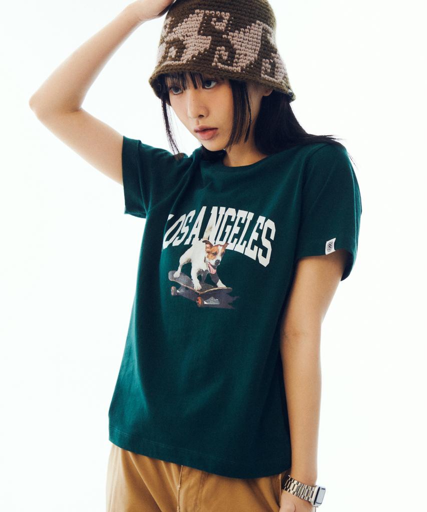 VISION STREETWEAR Vsw Щенячьи футболки Глубокий зеленый