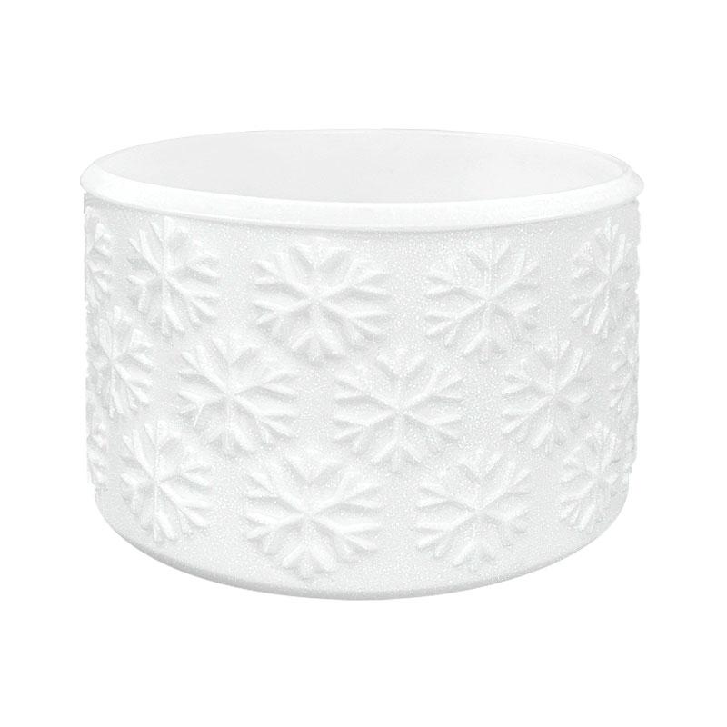 Unique Winter Gift Snowflake Textured Anti-slip Eco-Friendly CE Certified Fashionable Silicone Tumbler Bumper Bar Accessories