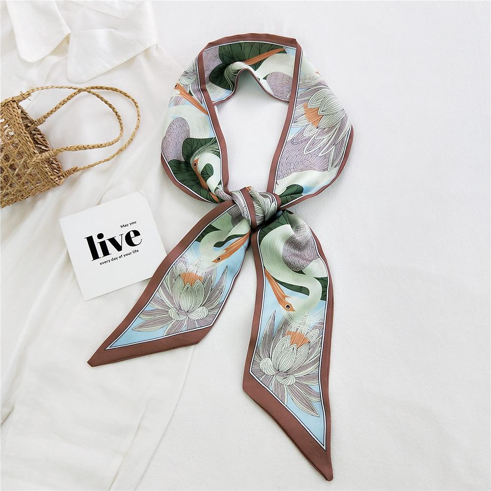New Scarves Silk Scarves Women'S Spring And Autumn Season Long Decorative Professional Scarves Summer Thin Styles Paired With Shirts Stylish