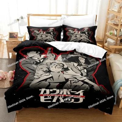 Новый комплект постельного белья Cowboy Bebop, односпальная кровать, двуспальная кровать размера «king-size», комплект постельного белья для взрослых и детей, комплект простыней с 3D-игрой