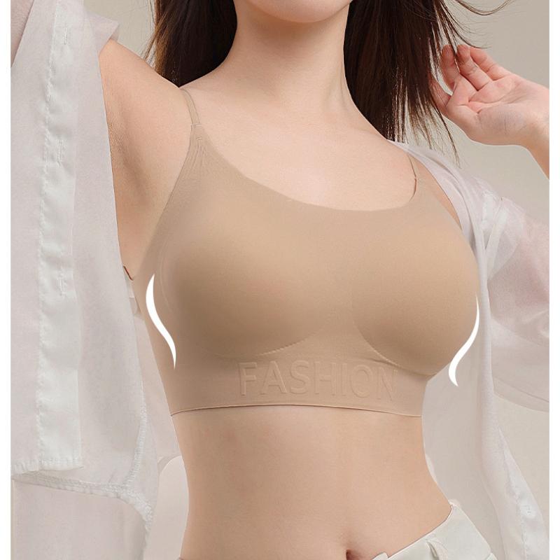 Бесшовное нижнее белье бюстгальтер женский дышащий невидимый бюстгальтер собранный без косточек тонкая бретелька красивый бюстгальтер со спинкой