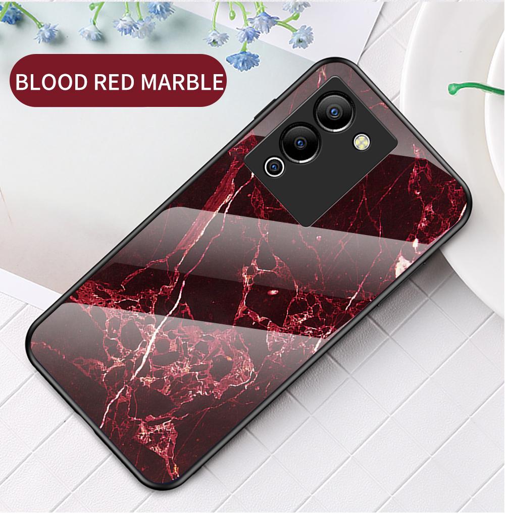 Чехол для Infinix Note 10 11 Pro 12 G96 11s Hot 8 9 10s 11 11s 9 10 11 Play 30i 12i Smart 4 5 6 7, чехол из мраморного закаленного стекла, задняя крышка
