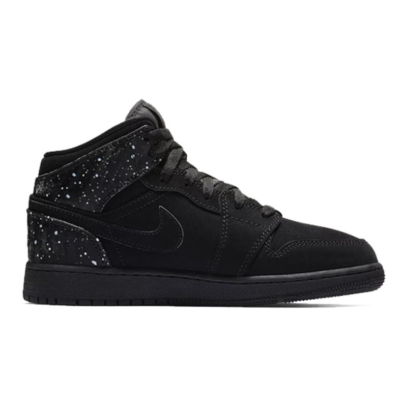 Jordan 1 Средние GS Черный Розовый Раш Jordan 555112-001