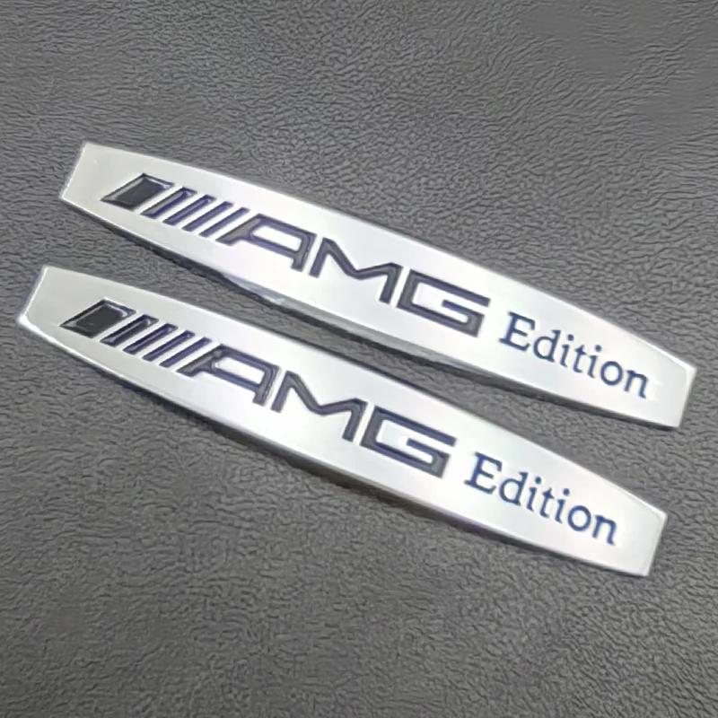 FUP1 2 шт. 3D Металлический Логотип Значок AMG Edition Наклейка На Крыло Автомобиля для Mercedes A B C E S ML GL W176 W177 W203 W204 W211 Аксессуары