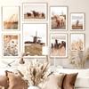 Beige Reed Flower Cow Sheep Horse Landscape Wall Art Canvas Painting Posters And Prints Picture Living Room Home Decor Aesthetic
