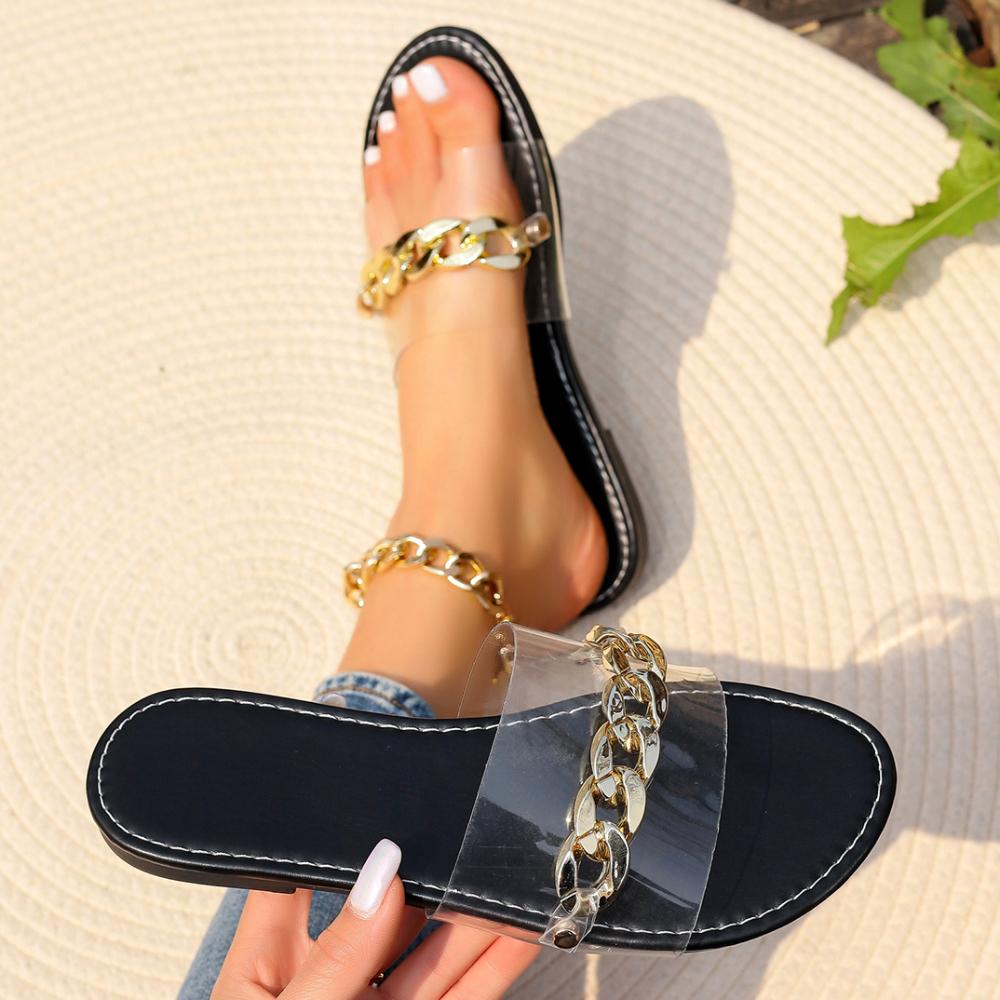 Обувь Женские летние тапочки Плоские шлепанцы Женские туфли на платформе Римские женские повседневные тапочки Женские пляжные туфли Zapatos De Mujer