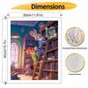 Disney Digital Oil Painting Art Kit Zootopia Library Scene Handmade Coloring Painting Home Decor