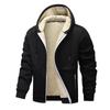 Winter Lambswool Zipper Hoodies Thicken Warm Jacket Men Long Sleeve Sweatshirts Casual Sports Fleece Coats Hooded Man Jackets