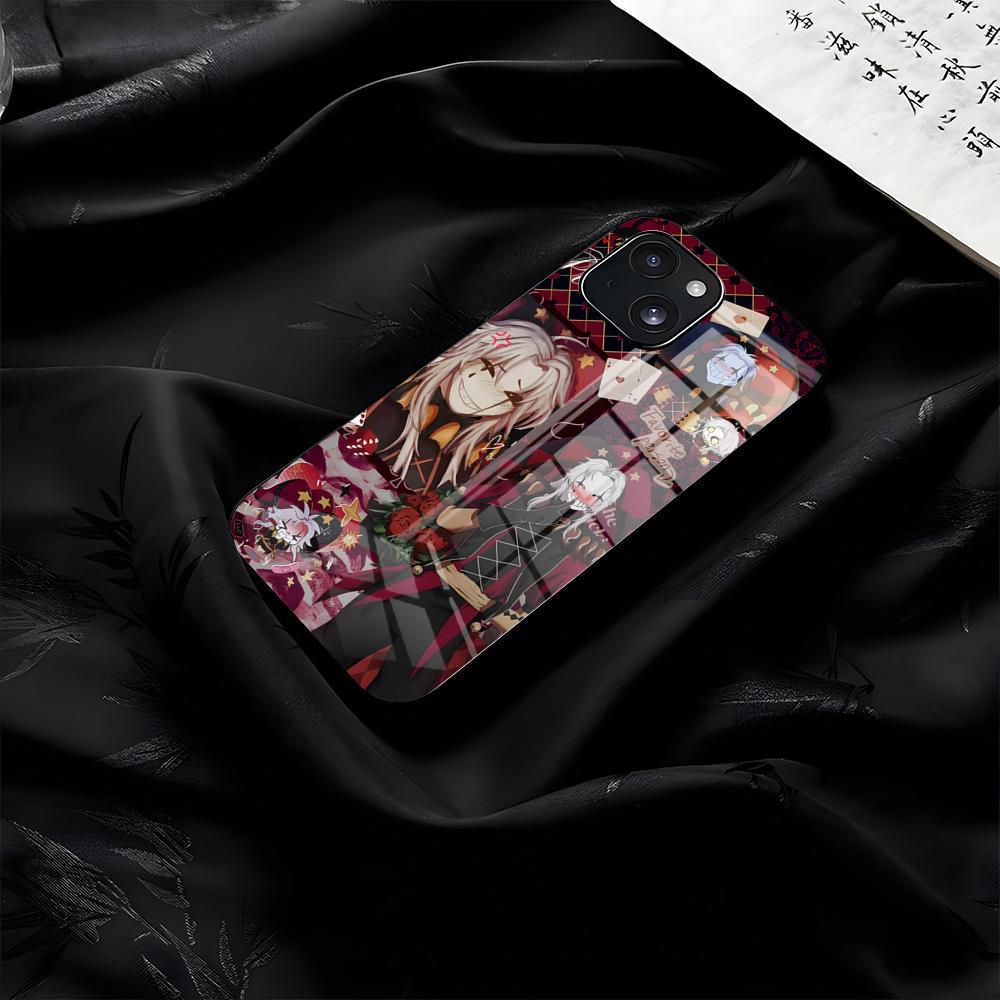 Чехол для телефона Freak Circus Pierrot для iPhone 17 Pro Max 16 15 14 Pro Max 13 11 Plus Стеклянная крышка
