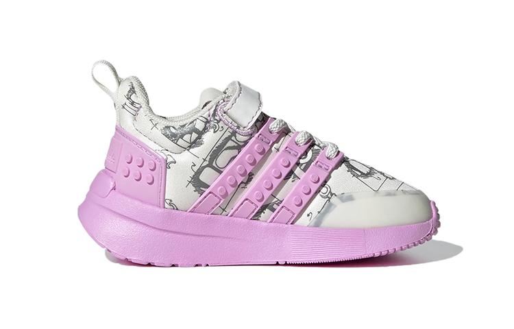 LEGO x Adidas Racer Tr K Тканевые Нескользящие Износостойкие Низкие Детские Кроссовки Белые Для Младенцев и Малышей GW1873