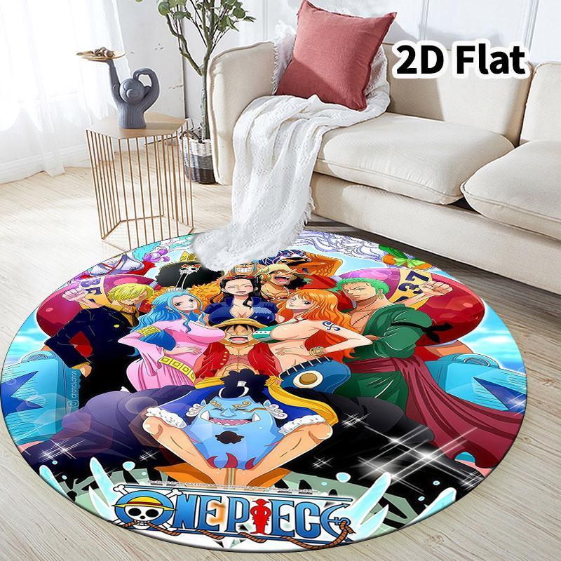 One Piece Round Area Rug Carpet Rug For Living Room Bedroom Sofa Playroom Decor Nonslip Floor Mat