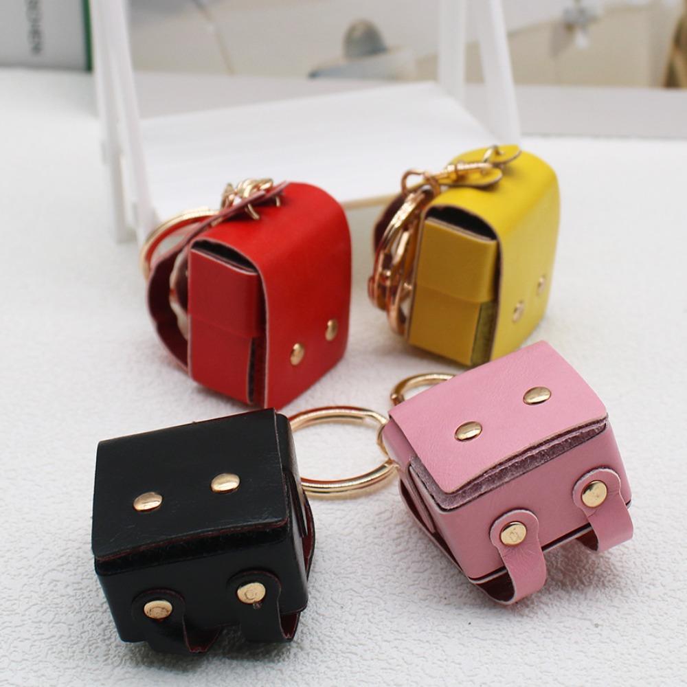 PU кожа кукла маленький рюкзак однотонный мини рюкзак брелок милый детский