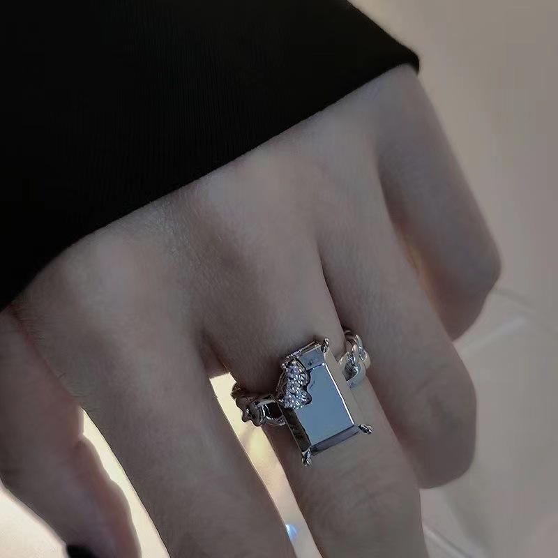 Новое серебряное кольцо-змея с кубическим цирконием для женщин, открытые регулируемые кольца с фианитами для вечеринки, свадьбы, заявления, ювелирные изделия