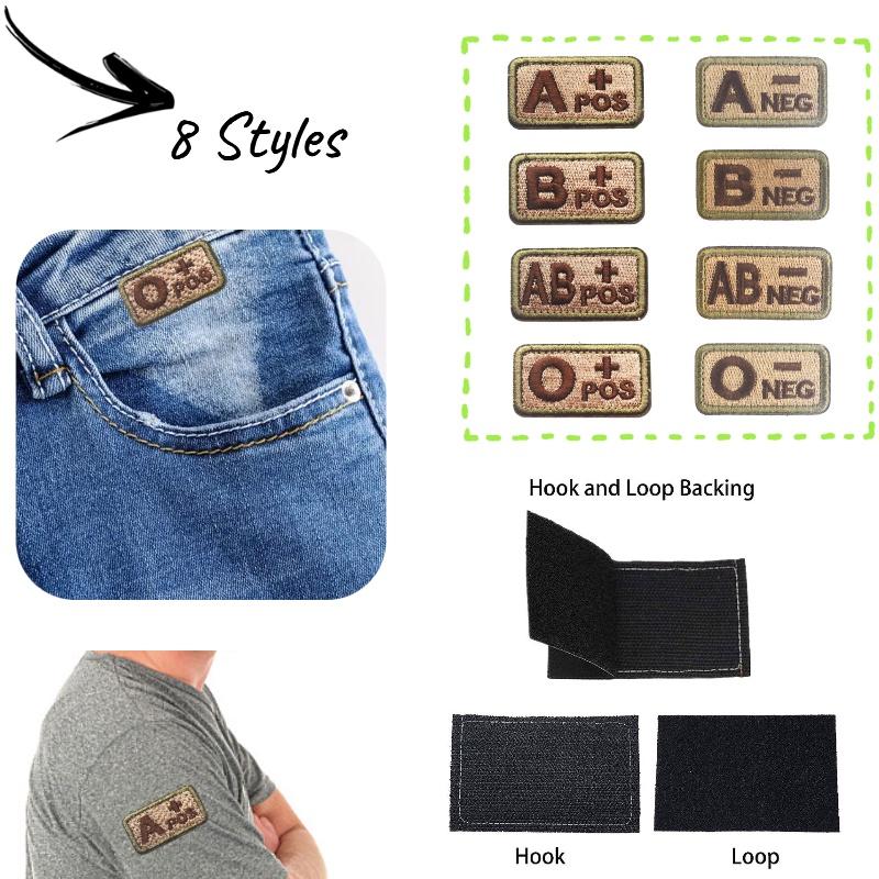 Премиальный вышитый патч с группой крови Ababo+pos Тактический идентификационный значок для военных энтузиастов