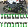 Для KAWASAKI Ninja 300 EX300 Z300 NINJA Z250 HONDA CBR900RR 1000RR винты обтекателя мотоцикла 20 шт. 6 мм болты с пружинными гайками для корпуса