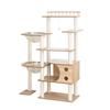 PETTIFUL Кошка Для Пожилых Для Больших Прозрачный Хорошо Вписывается в Очень Натуральное Дерево Для Больших Кошек Башня, Деревянный, Отдельно стоящий, Стильный, [С