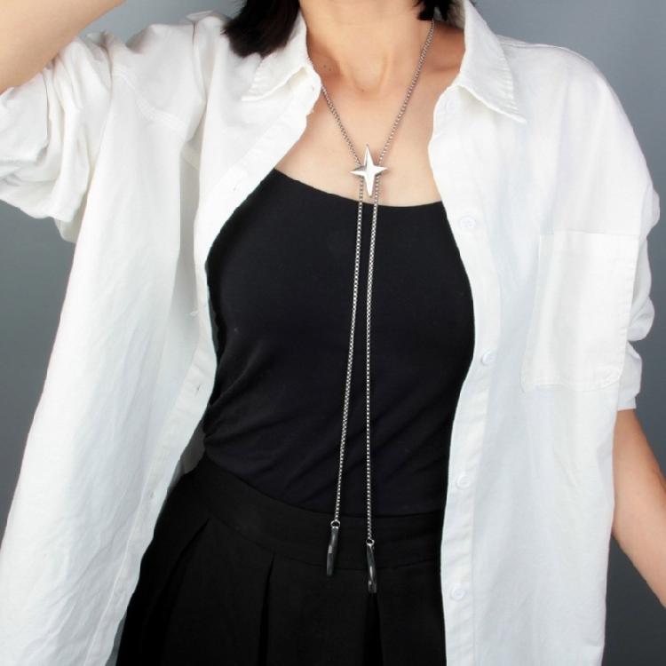 Bolo Tie Necklace for Teenage Girls Cool Chokers Star Jewelry Neck Chain
