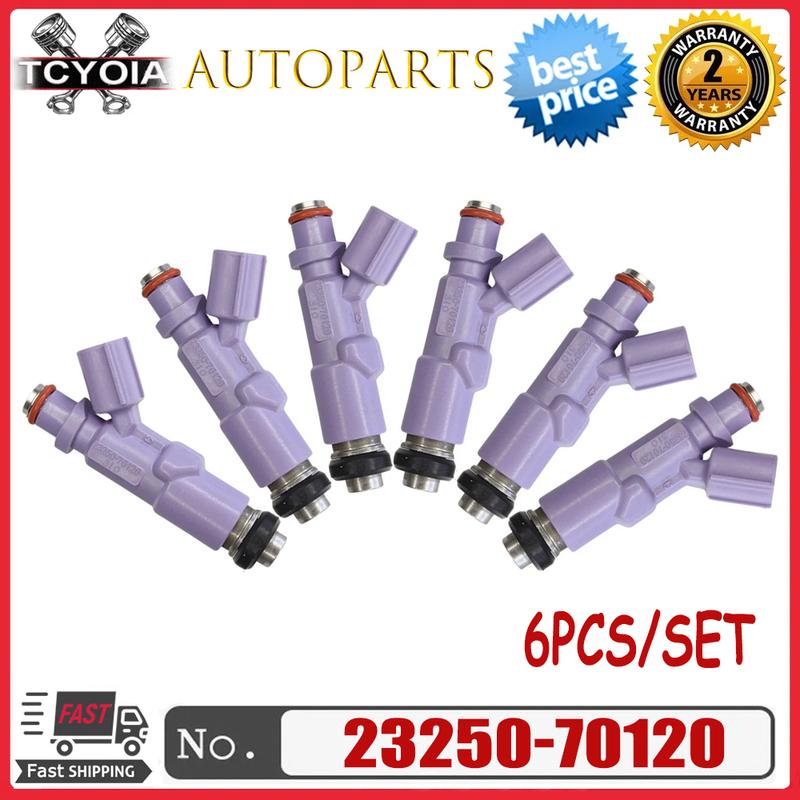 6Pcs/lot Fuel Injectors For Toyota Altezza Mark2 Crown Lexus IS200/300 2.0L 23209-70120, 23250-70120,2325070120 2320970120