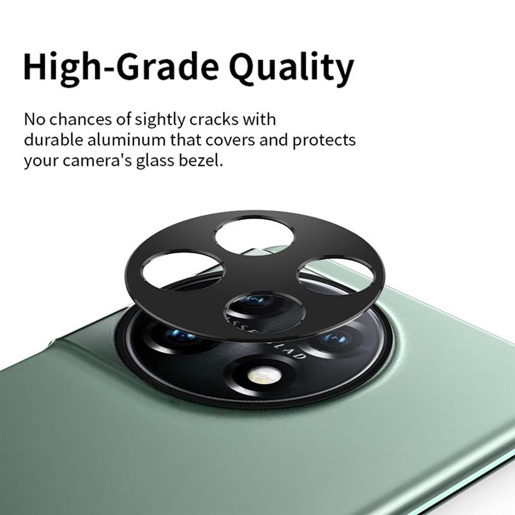 For OnePlus 11 5G Hollow Lens Protector Aluminum Alloy Phone Camera Bezel Cover