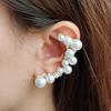Стильные серьги с искусственным жемчугом и сверкающими стразами для модных женщин