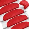 VidaXL Stair Carpet 15 Pieces 65 X 21 X 4 Cm Red Semicircular Large 133907