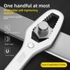 Plum Blossom Wrench Multi-purpose Universal Double-head Self-tightening Glasses Nerd Wrench 8-22mm Set Movable Wrench
