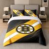 3 шт. Комплект постельного белья Boston Bruins Мягкая простыня и две наволочки Декор для спальни дома