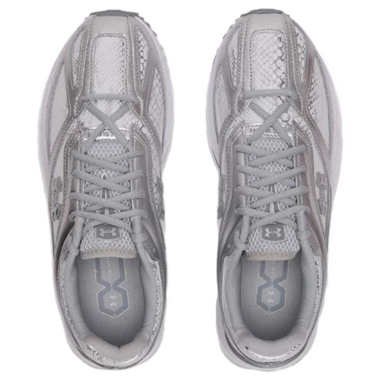 Under Armour Apparition Нескользящие Износостойкие Низкие Повседневные Кроссовки Унисекс Серебристые Кроссовки 6007154-099
