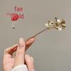 Ancient Style High-End Chinese Sandalwood Tassel Hairpin for Hanfu Costume Updo