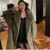 Длинное пальто Женское зимнее пальто большого размера Пальто из овечьей шерсти