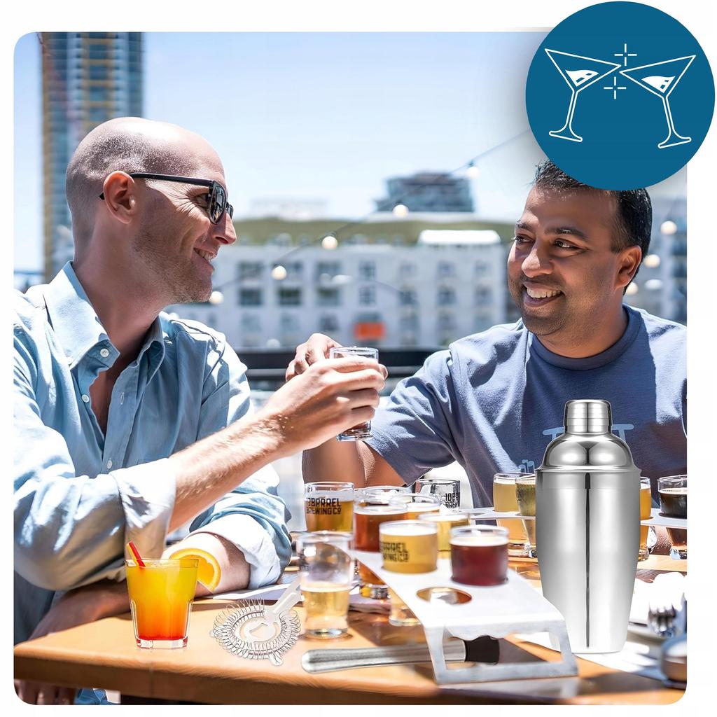 Bartender Set for Drinks Shaker Cocktail Shaker 6 Pieces Dispenser